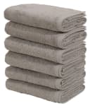 OTTO HOME Handtuch-Set Merida 6-tlg. Hellgrau 100% Baumwolle Frottier Bild 2