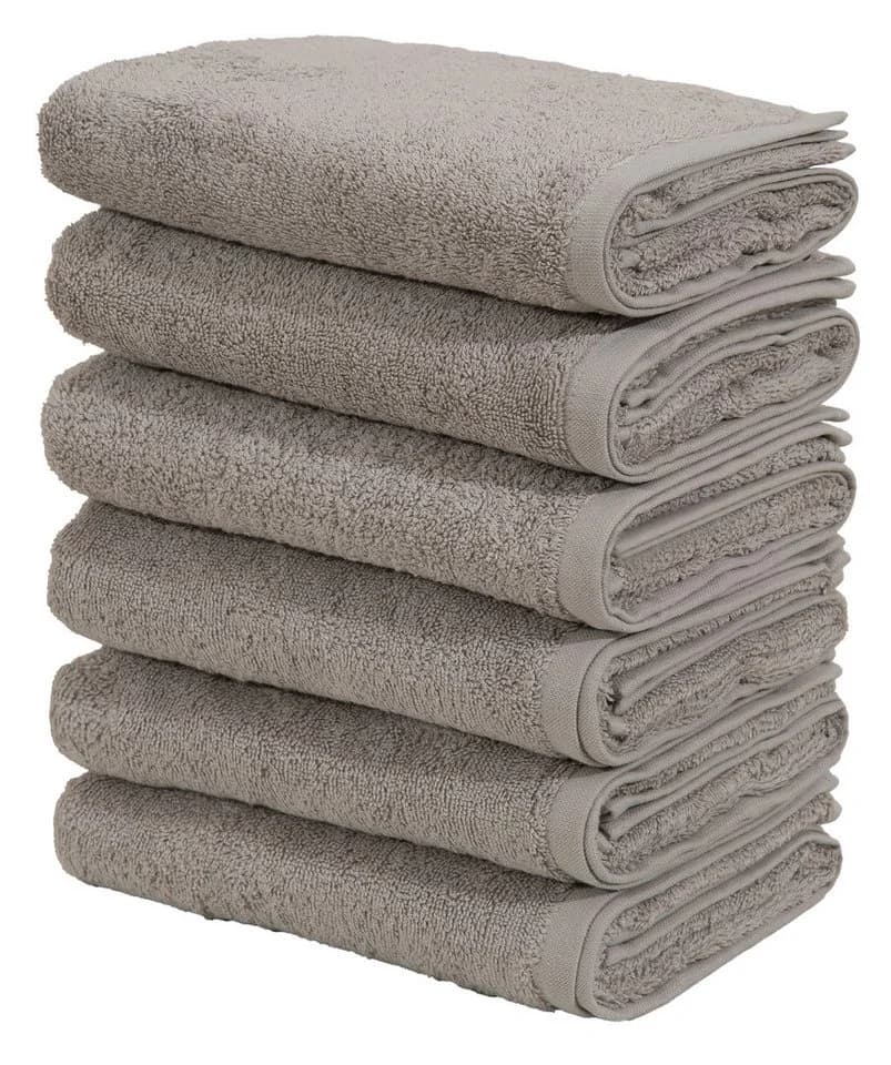OTTO HOME Handtuch-Set Merida 6-tlg. Hellgrau 100% Baumwolle Frottier - Bild 2