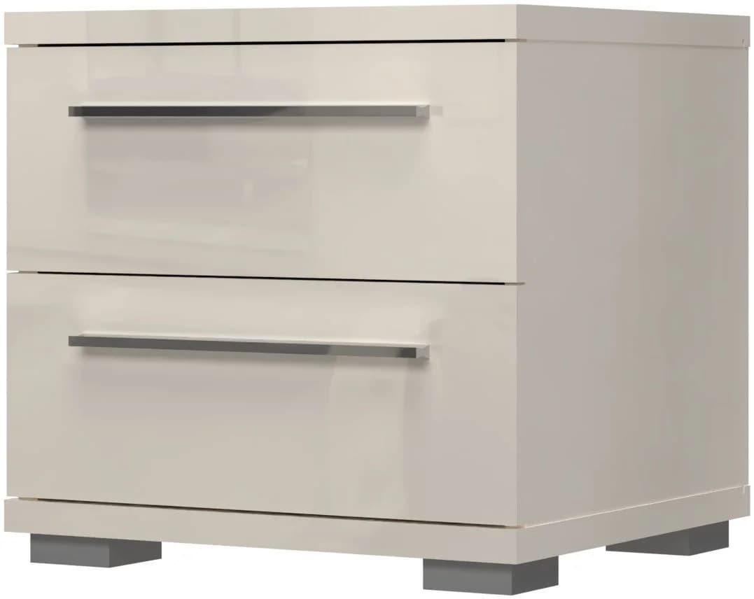 OTTO HOME Nachtkommode Piano Beige Hochglanz mit Soft-Close - Bild 2