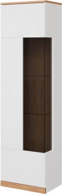 OTTO HOME Vitrine Ribe Weiß Eiche 180cm 5 Fächer Glasböden Bild 1