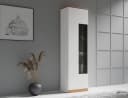 OTTO HOME Vitrine Ribe Weiß Eiche 180cm 5 Fächer Glasböden Bild 2
