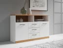 OTTO HOME Sideboard Ribe Weiß Eiche 130cm Bild 2