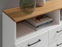 OTTO HOME Sideboard Ribe Weiß Eiche 130cm Bild 5