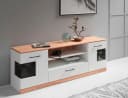 OTTO HOME Lowboard Ribe Weiß mit Massivholz-Oberplatte Bild 5