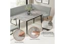 OTTO HOME Eckbankgruppe Stevian Grau Strukturstoffbezug Bild 3