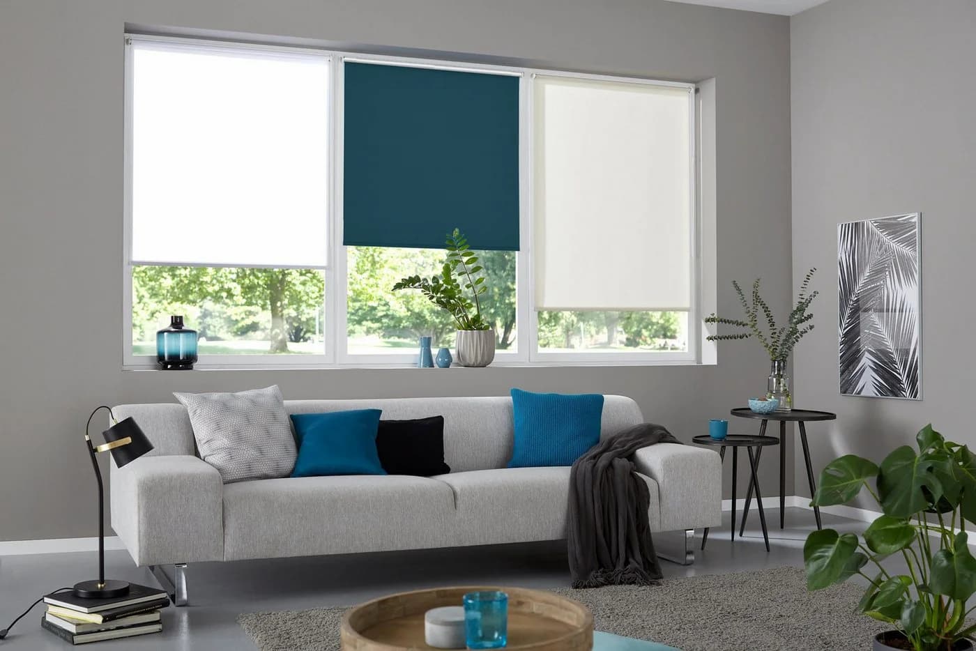 Seitenzugrollo THEMSE OTTO home Verdunkelnd Blau Klemmfix - Bild 4