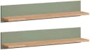 Home affaire Wandregal Ribe, 2er Set, teilmassiv mit massiver Ablagefläche, Breite: je 90 cm Bild 1
