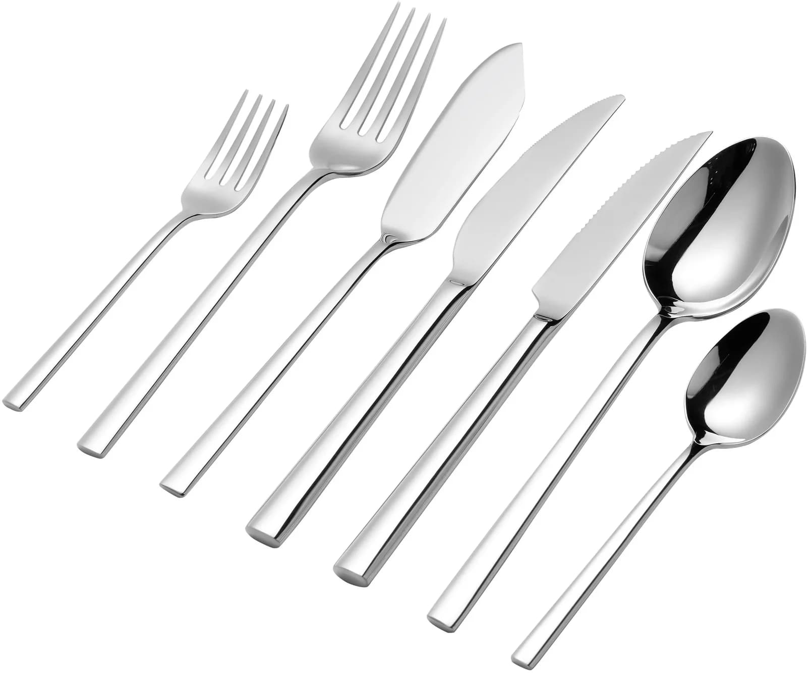 Besteck-Set HANSEATIC SMART Silber 42-tlg. Edelstahl 18/10