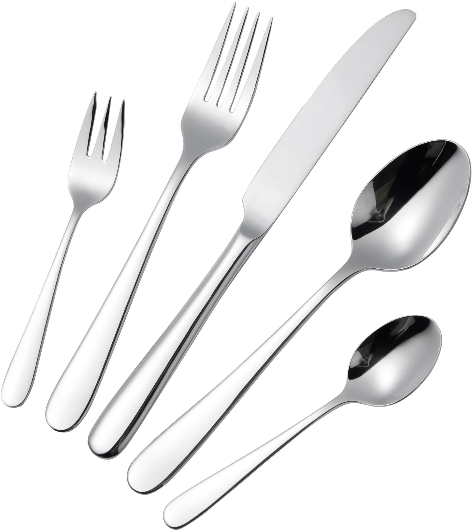 Besteck-Set HANSEATIC BASIC 30 Stk. Silberfarben Edelstahl 18/10