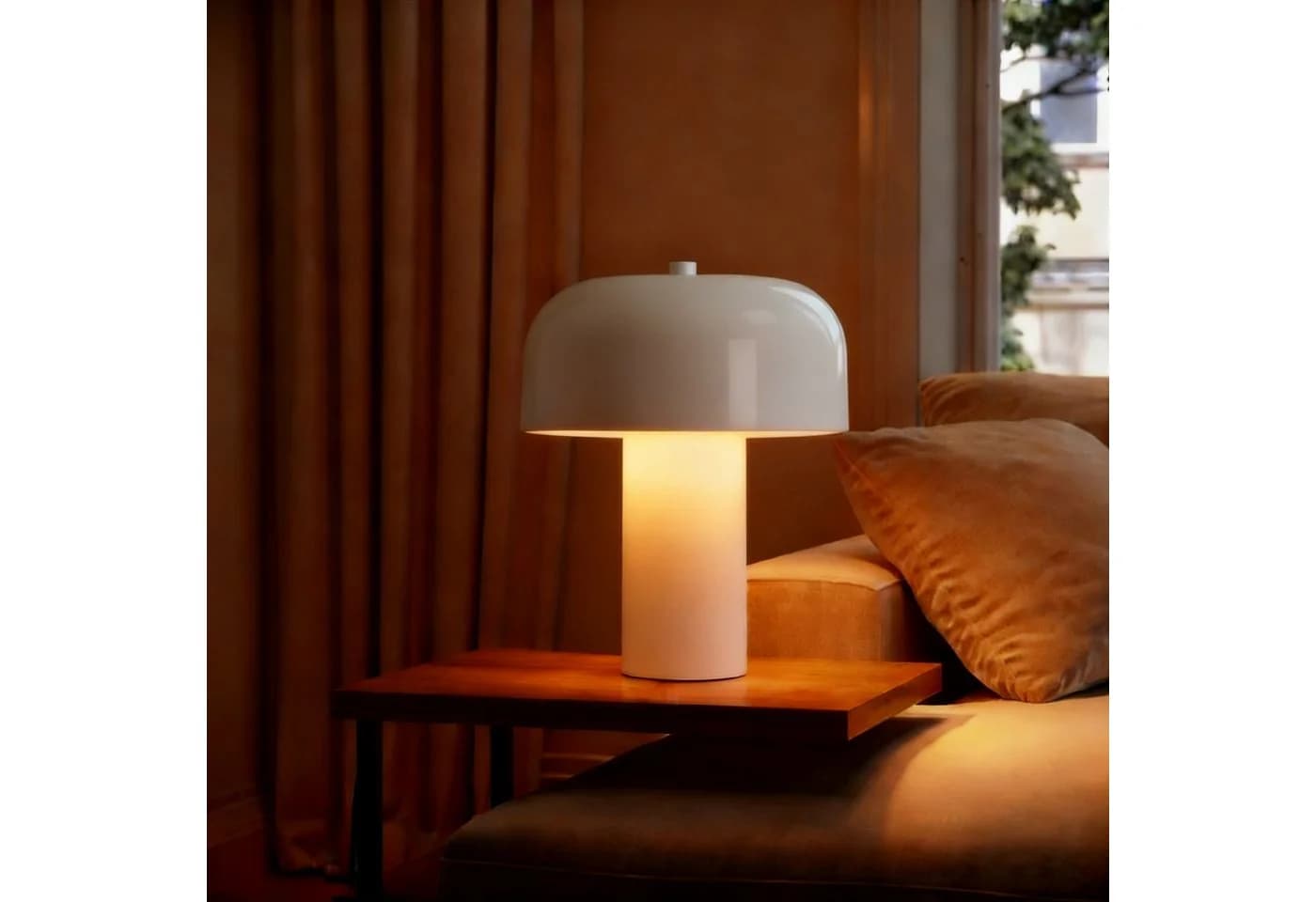 OTTO HOME Tischleuchte Jorre Pilzlampe Cremefarben - Bild 2