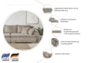 HOME AFFAIRE Big-Sofa Katja Beige Cord 4-Sitzer Bild 3