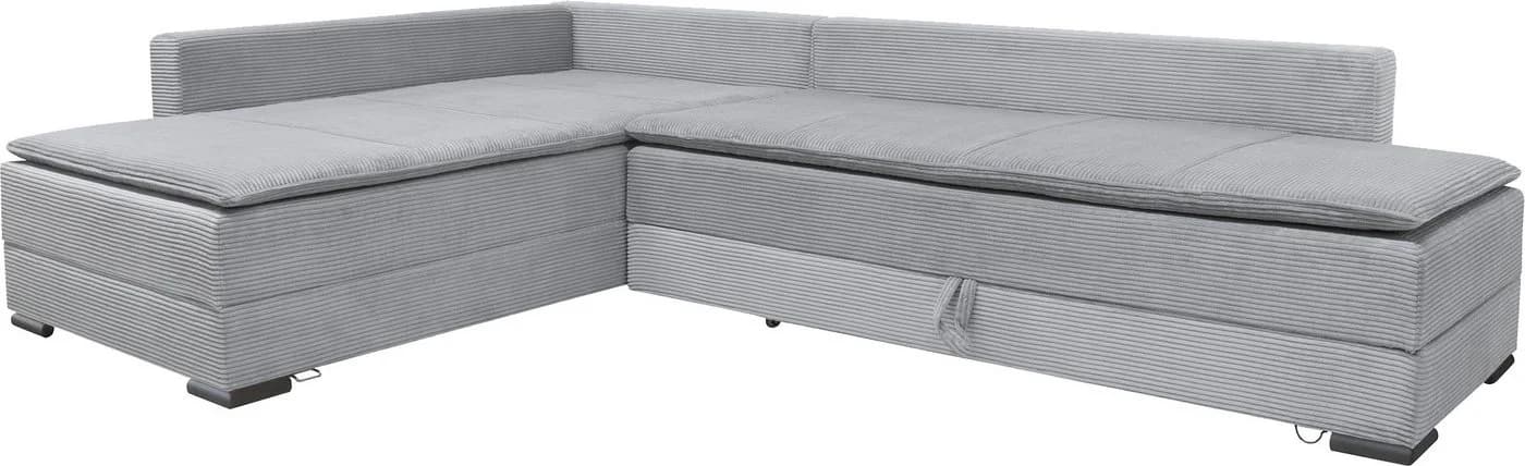HOME AFFAIRE Ecksofa Night & Day L-Form mit Schlaffunktion Cord hellgrau - Bild 4