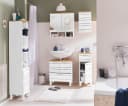 HOME AFFAIRE Hängeschrank JOSIE Weiß Honig Massivholz Bild 1