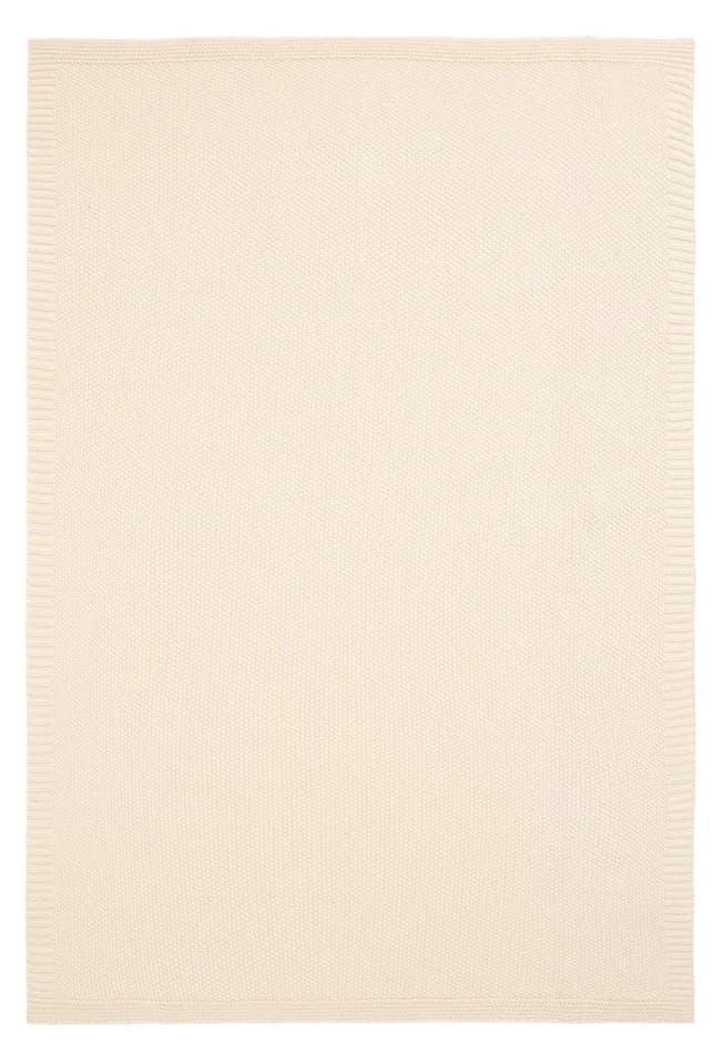 Wohndecke Phelon OTTO Home Baumwolle 130x170 cm Creme Strickmuster - Bild 3