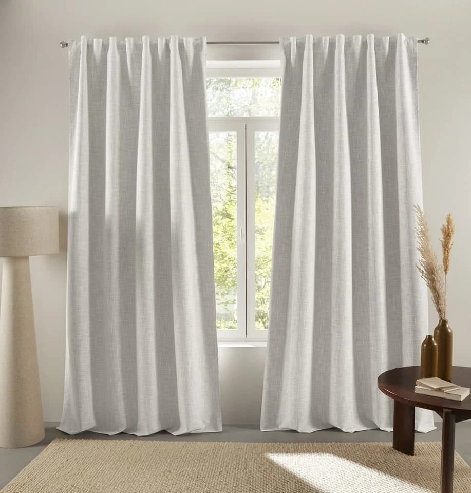 LeGer Home Verdunkelungsvorhang Marusha Beige Leinenoptik - Bild 2