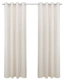 Klassische Gardinen in Beige und Sand, Halbtransparent, Leinenlook Bild 1