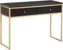 LEONIQUE Konsolentisch Fleuriss Keramikplatte Goldene Beine Bild 2