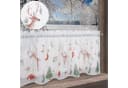 Weihnachtliche Scheibengardine aus Polyester, transparent, bedruckt Bild 2