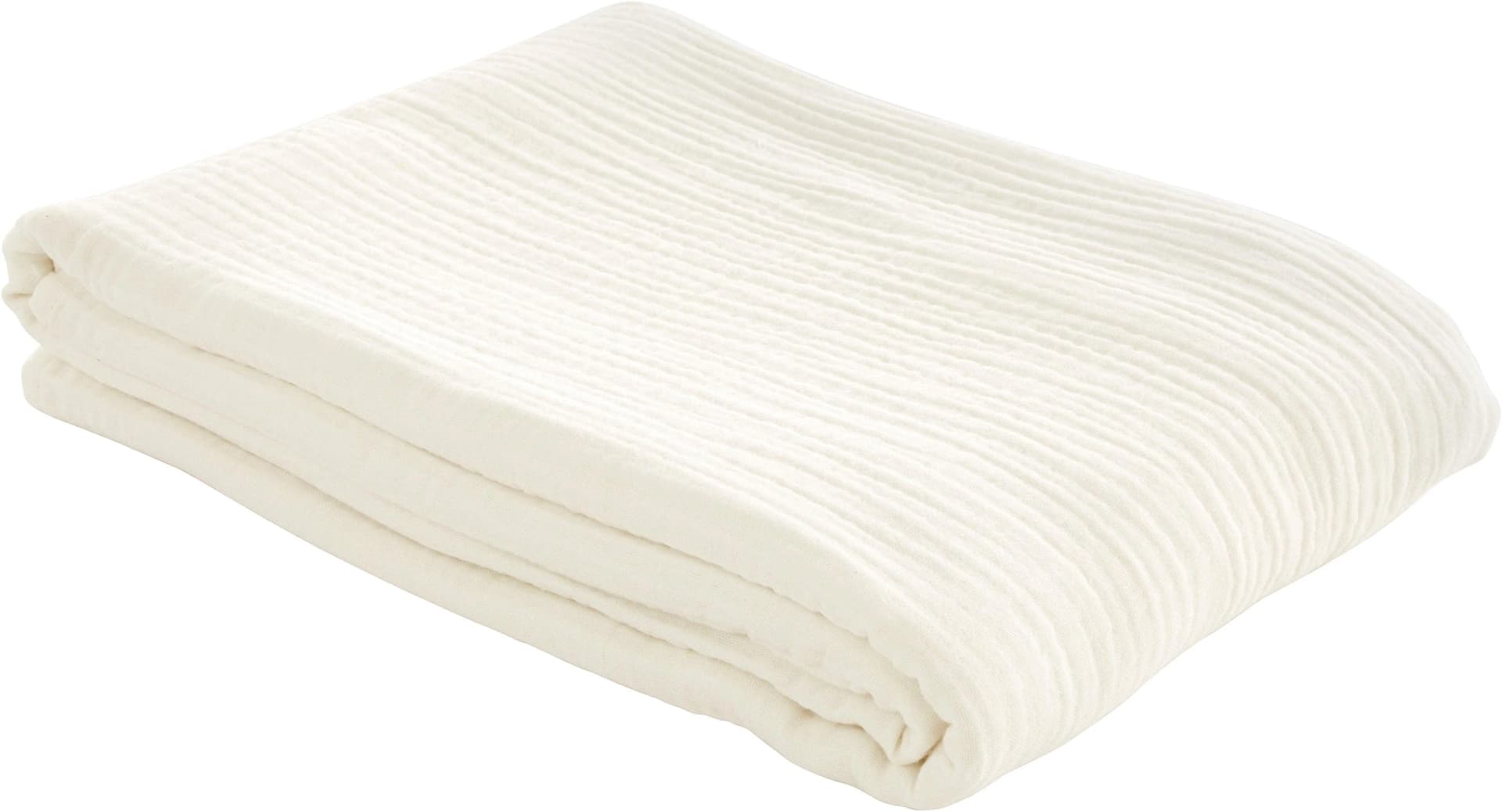LeGer Home by Lena Gercke Wohndecke HEVIN Baumwolle Crinkle-Effekt Creme - Bild 5