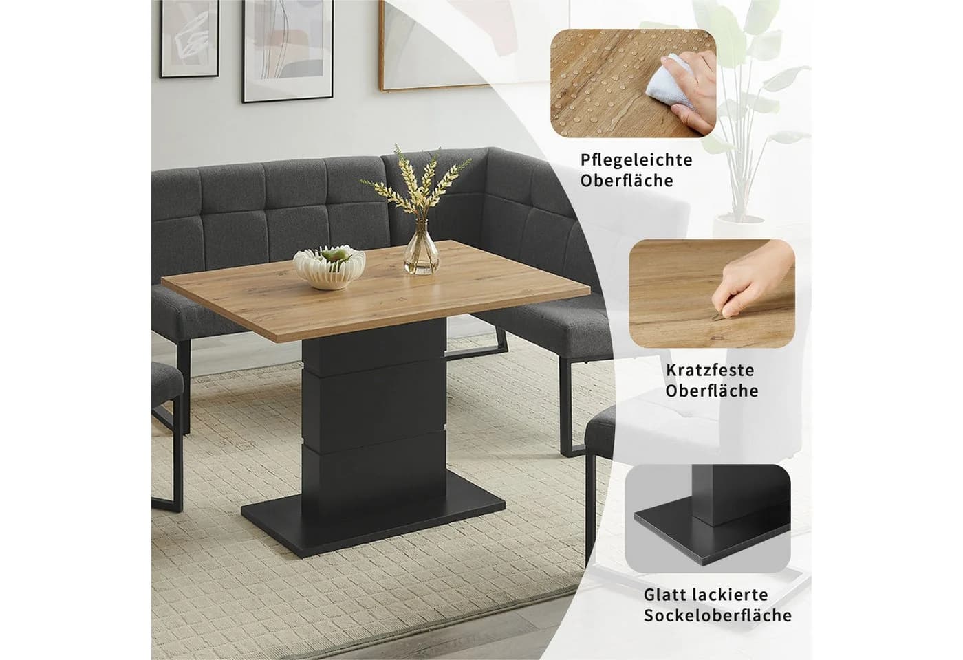 OTTO HOME Eckbankgruppe Geranie 7-sitzig Grau mit Stauraum - Bild 3
