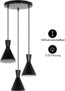 OTTO HOME Pendelleuchte Renell Schwarz Industrieller Stil Bild 4