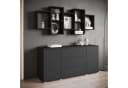 HOME AFFAIRE Wandboard Trio Schwarz FSC-Zertifiziert 10 Fächer Bild 3