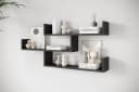 HOME AFFAIRE Wandregal Trio Schwarz Modernes Wandboard Bild 3