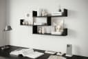 HOME AFFAIRE Wandregal Trio Schwarz Modernes Wandboard Bild 4