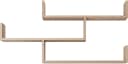 Home Affaire Wandregal Trio Braun Modernes Wandboard 3 Ablageflächen Bild 1