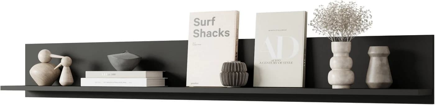Home affaire Wandboard Wandregal Vera Schwarz Modern Urban
