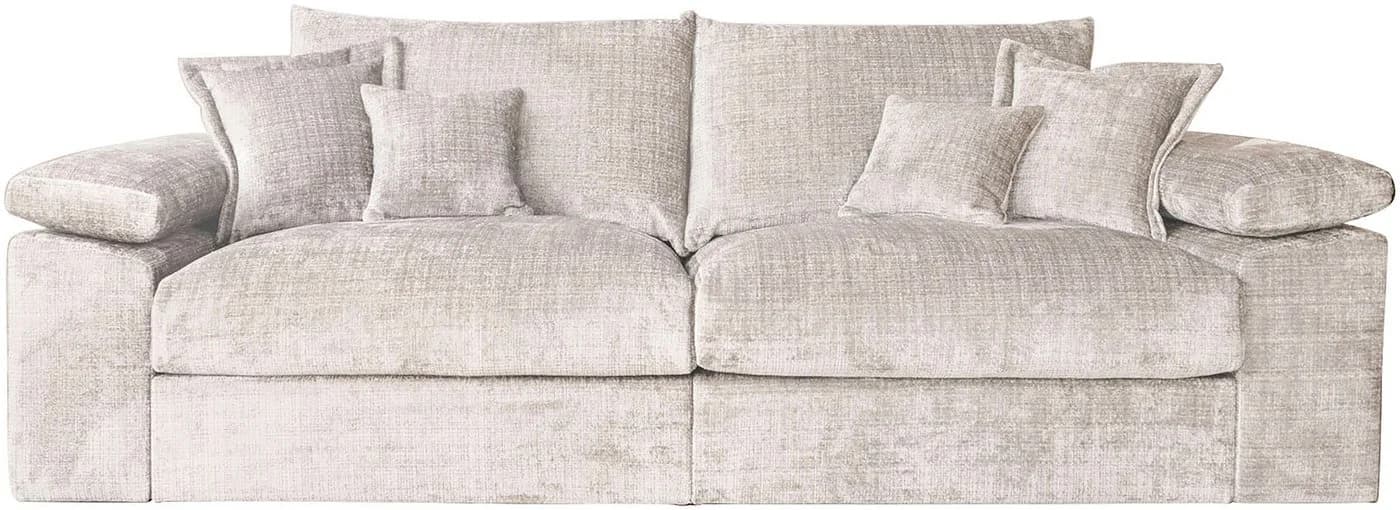 HOME AFFAIRE Big-Sofa Soft&Cosy XL Beige Chenille