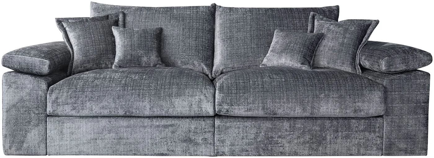 HOME AFFAIRE Big-Sofa Soft&Cosy XL Dunkelgrau mit Federkern