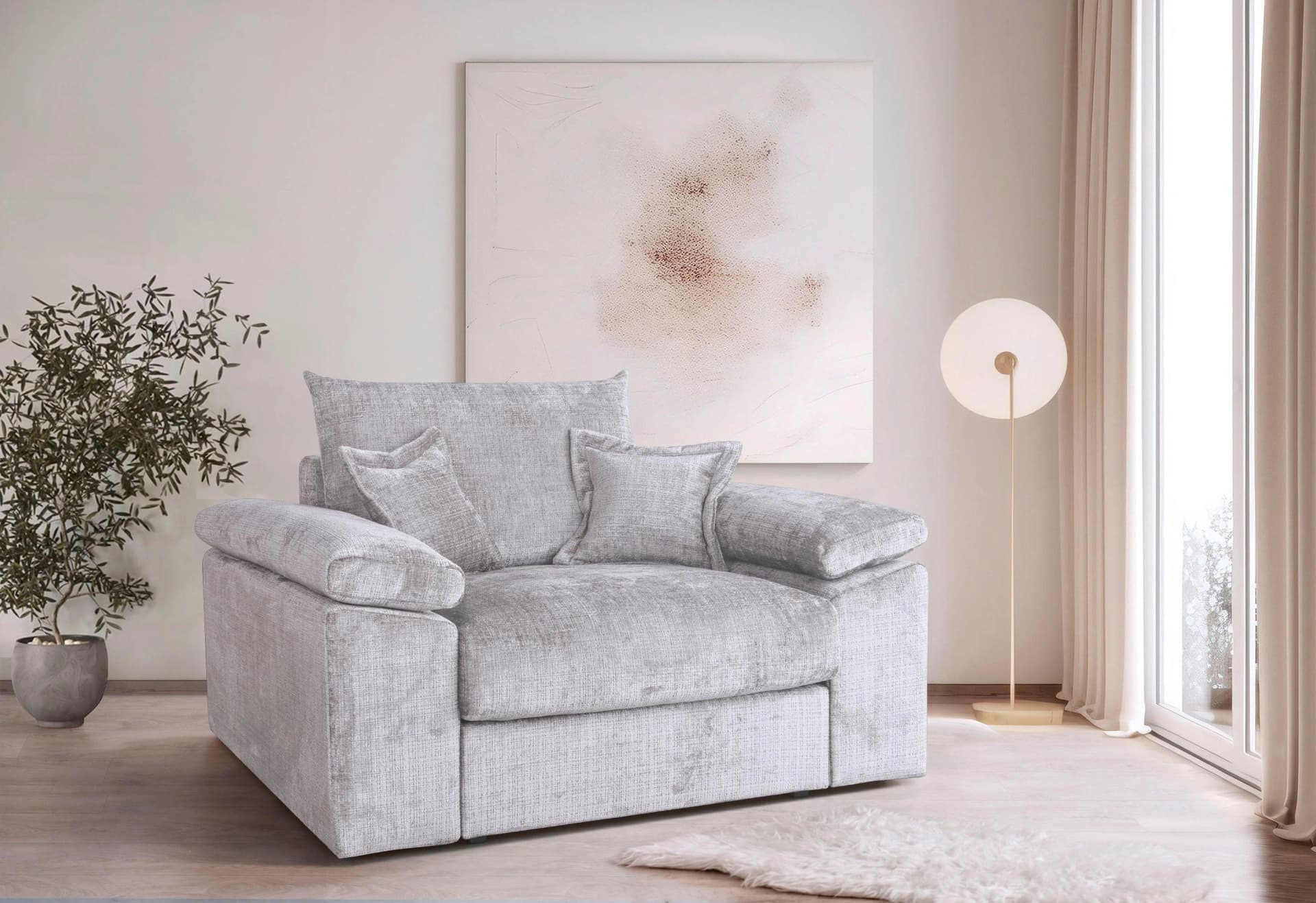 XXL-Sessel HOME AFFAIRE Soft&Cosy Chenille-Struktur