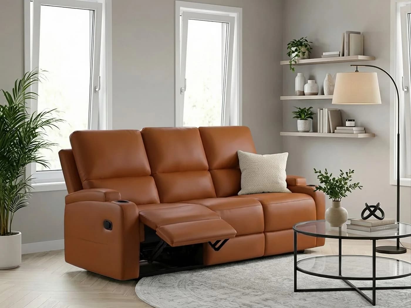 Home Affaire 3-Sitzer Sofa Napori Braun Relaxfunktion - Bild 2