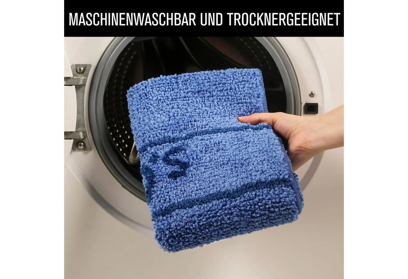 Badematte Allie von s.Oliver Uni-farben mit Schriftzug - Bild 5