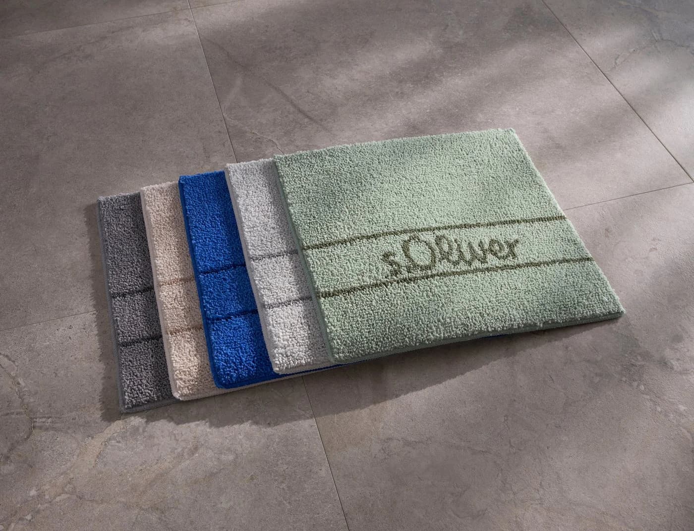 s.Oliver Badematte Allie Badvorleger Badezimmer Teppich Duschvorleger Hellgrün - Bild 3
