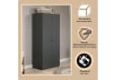 INOSIGN Jersey Kleiderschrank Anthrazit 2 Türen 2 Schubladen Bild 4
