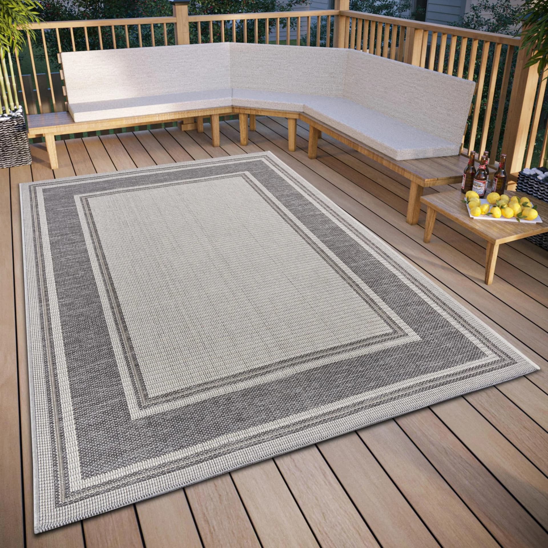Hanse Home Teppich Cast Beige/Grau Polypropylen