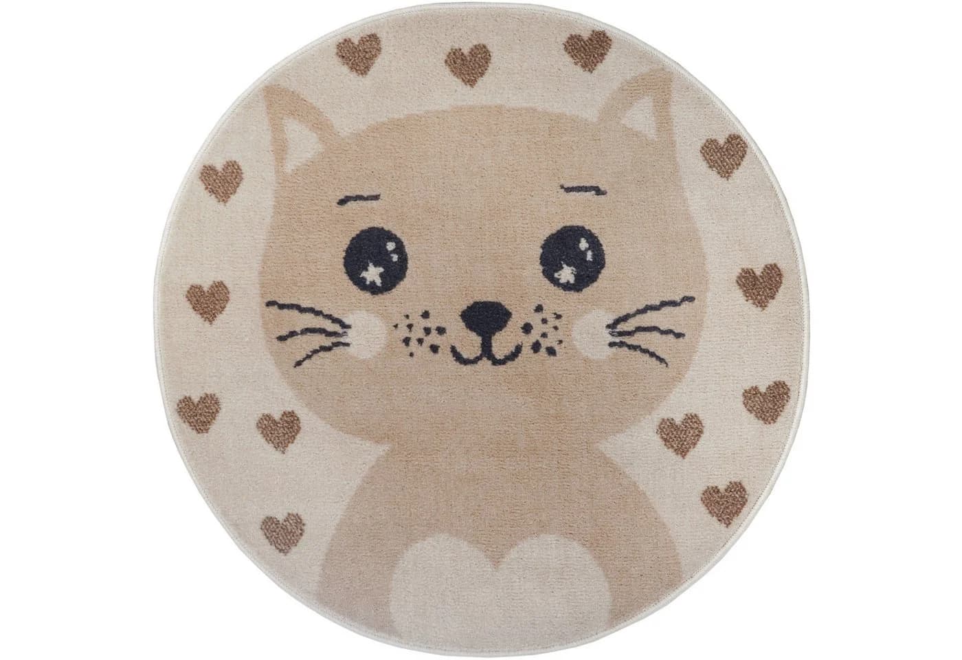HANSE HOME Kinderteppich Adventures Cat Beige Katze - Bild 2