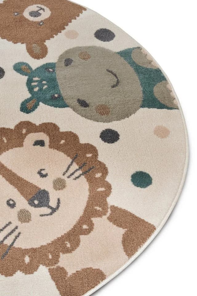 HANSE HOME Kinderteppich Adventures Animal Party Bunt Rund - Bild 5