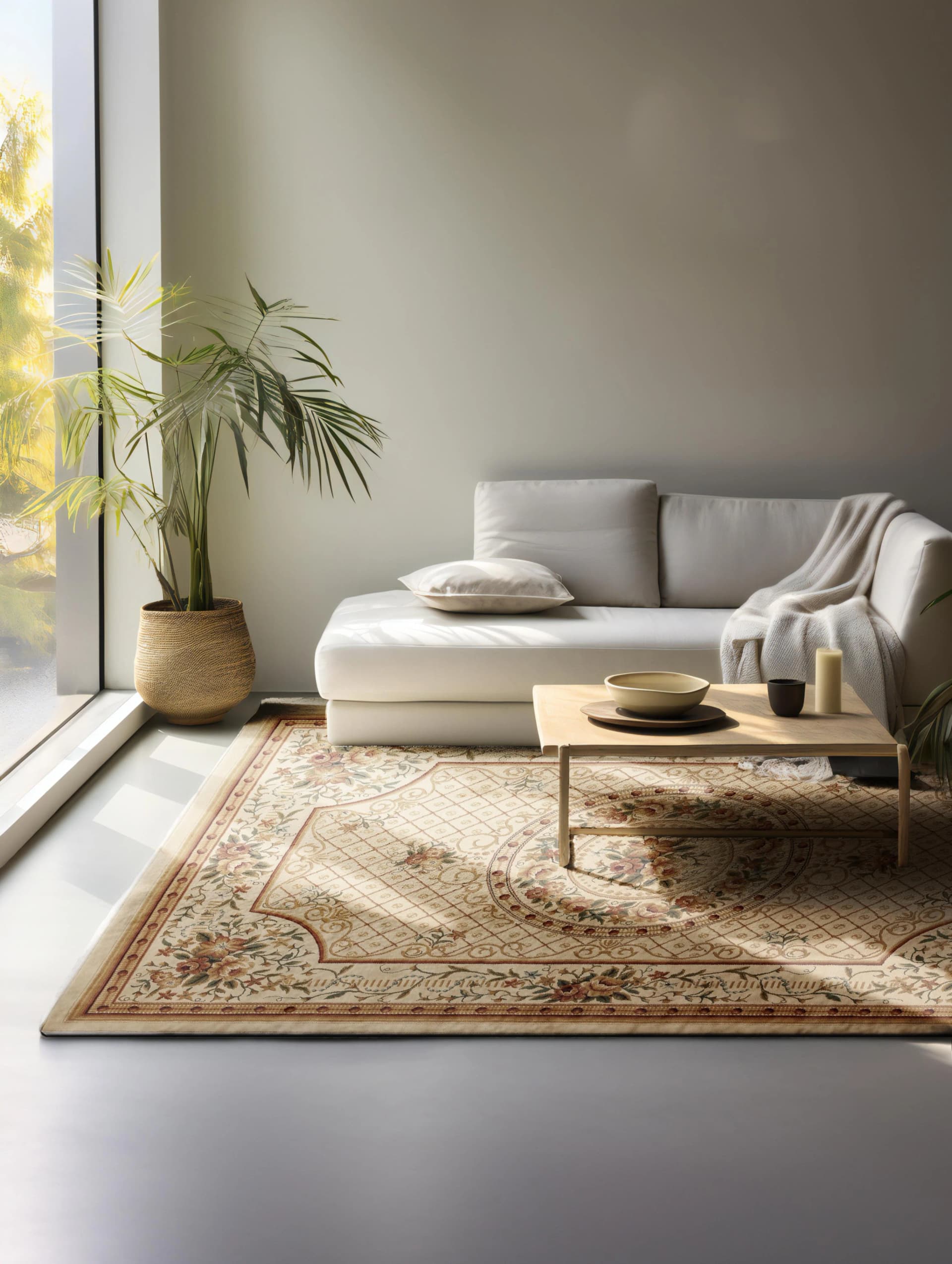 NORTHRUGS Teppich Adraskan Beige Orientalisch Polypropylen