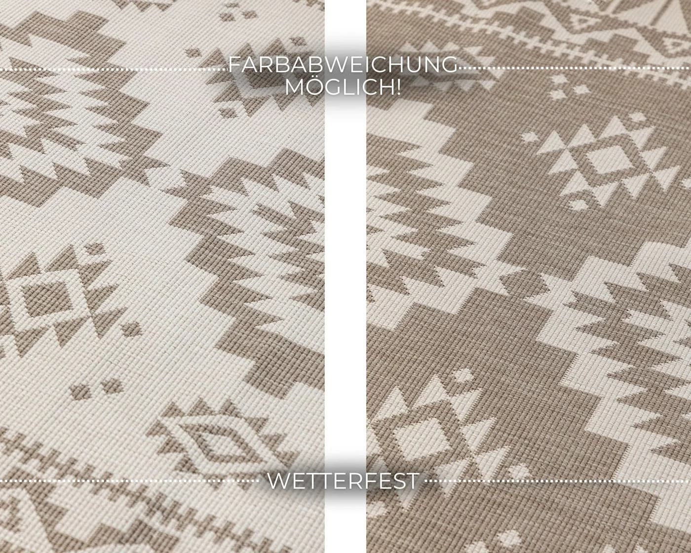 ELLE DECORATION Wendeteppich Dynamic Beige Polypropylen - Bild 4