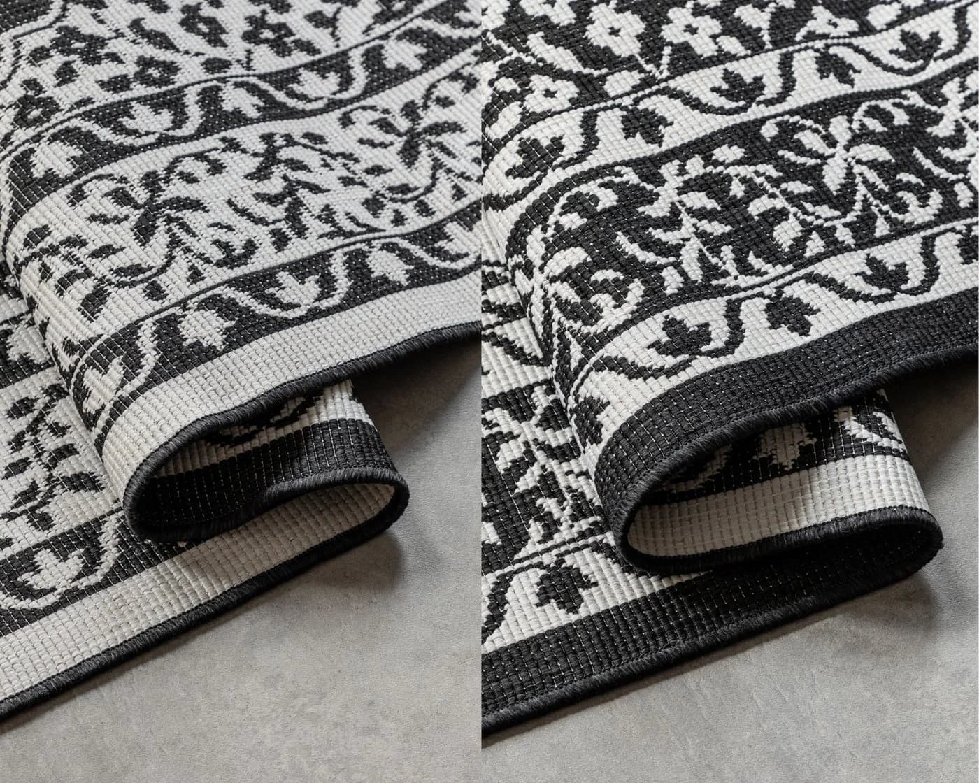 ELLE DECORATION Meekly Wendeteppich Schwarz In- & Outdoor - Bild 5