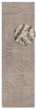 ELLE DECORATION Designteppich Chappe Beige Shaggy Hochflor Bild 1