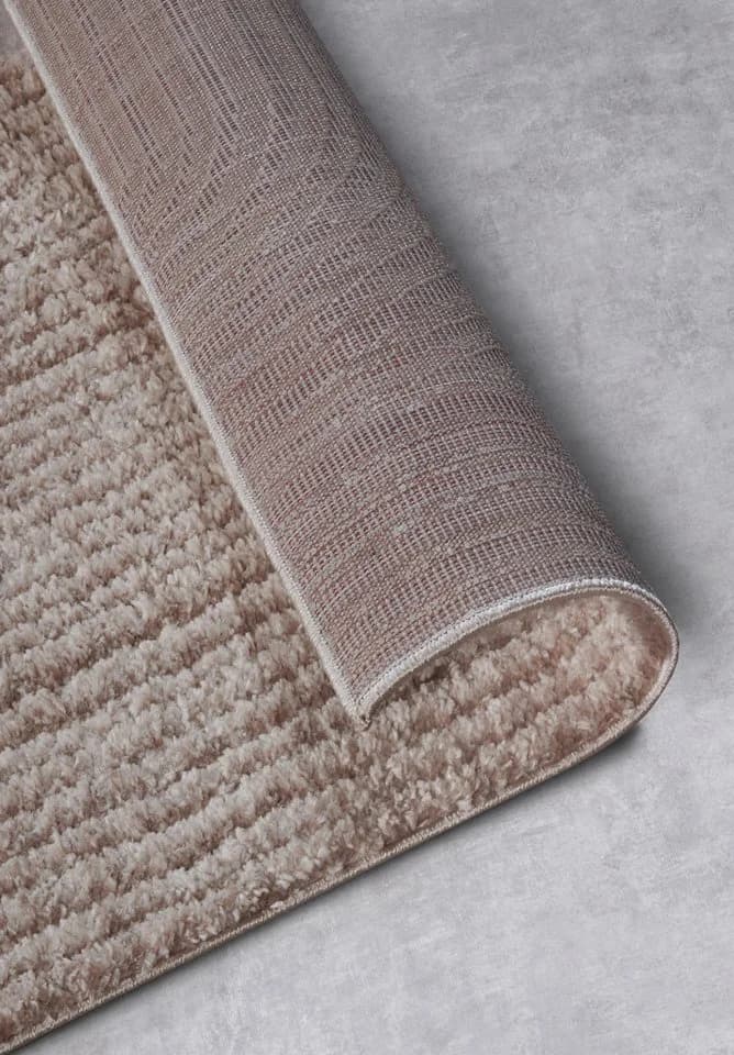 ELLE DECORATION Designteppich Chappe Beige Shaggy Hochflor - Bild 5