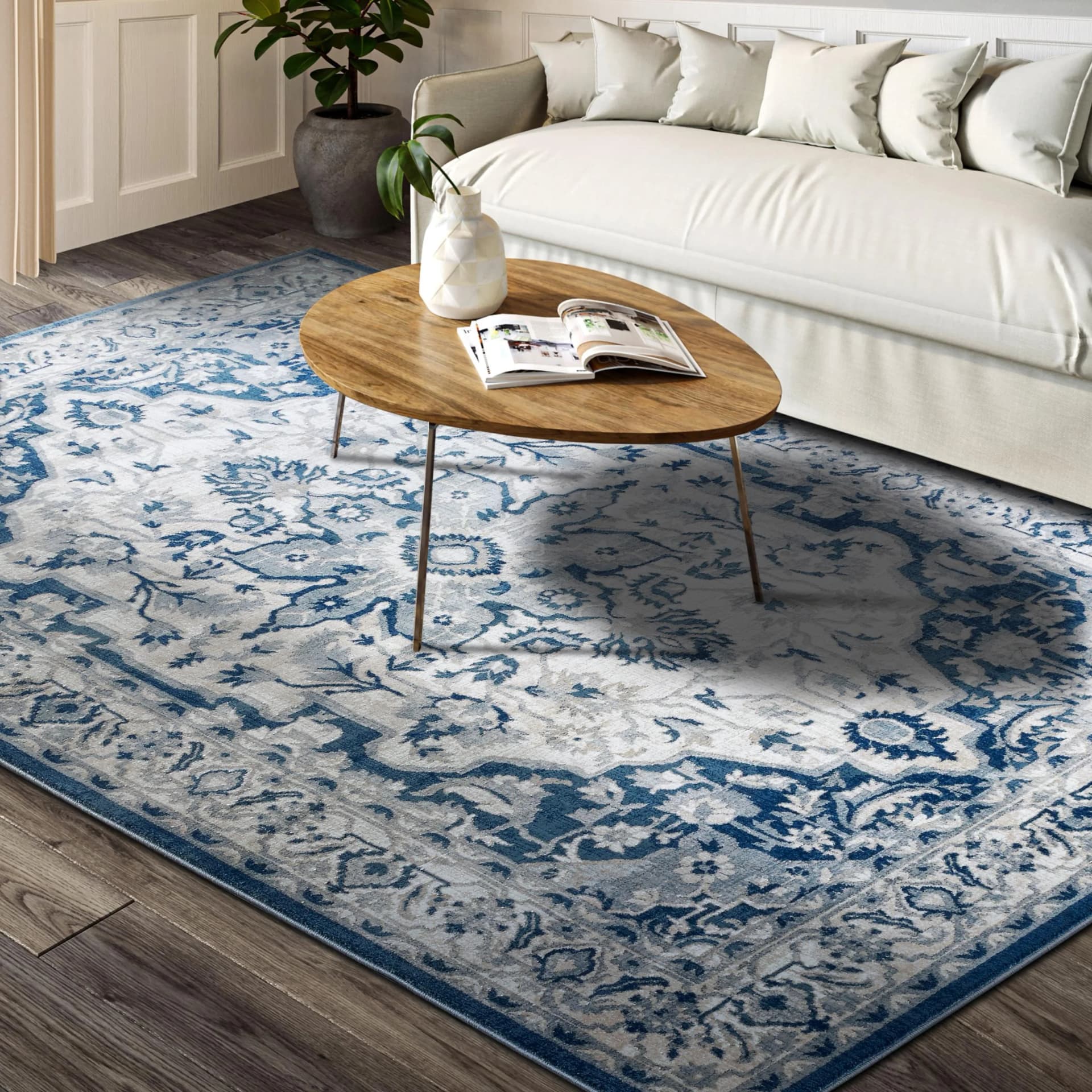 Villeroy & Boch Teppich Gabrielle Orientalisch Blau Creme - Bild 2