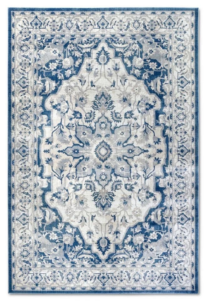 Villeroy & Boch Teppich Gabrielle Blau Creme Orientalisch Klassisch Kurzflor