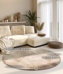 Villeroy & Boch Teppich Leon Rund Hochflor Shaggy Einfarbig Flauschig Weich Glänzend Modern Bild 3