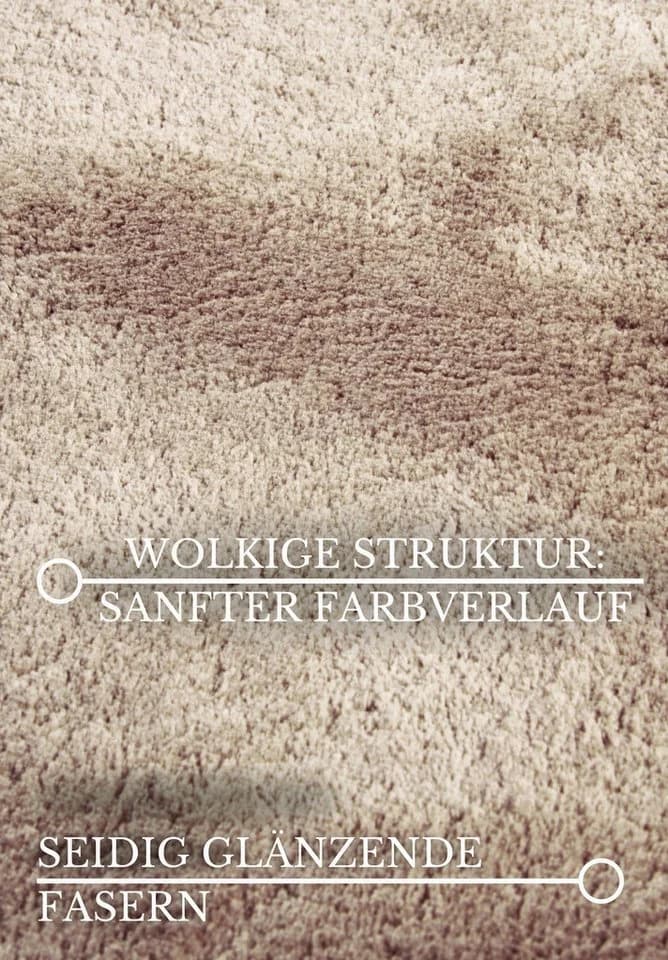 Villeroy & Boch Teppich Leon Rund Hochflor Shaggy Einfarbig Flauschig Weich Glänzend Modern - Bild 4