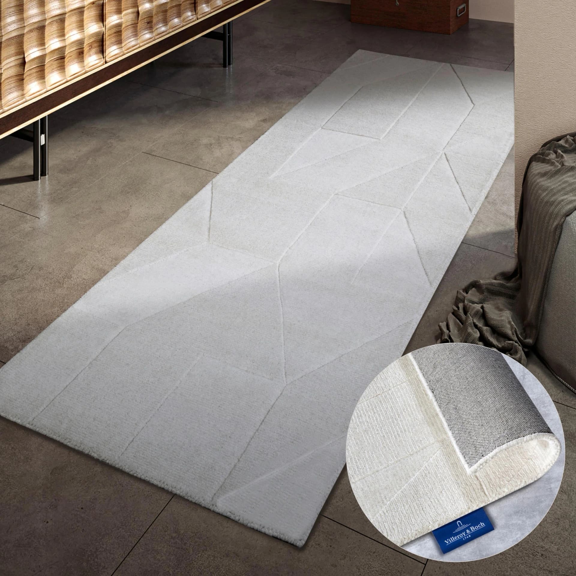 Villeroy & Boch Wollteppich Ursule Beige Handgewebt
